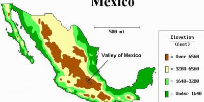 نقشه از دره مکزیک