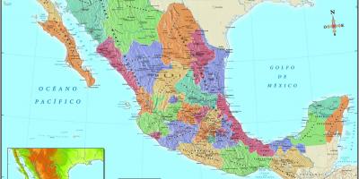 نقشه شهر مکزیک کد پستی