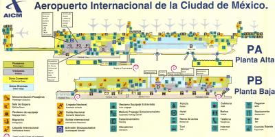 مکزیک فرودگاه بین المللی شهر نقشه