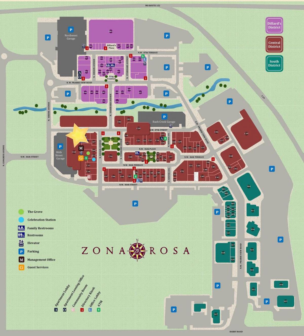 zona rosa, مکزیک, نقشه شهرستان