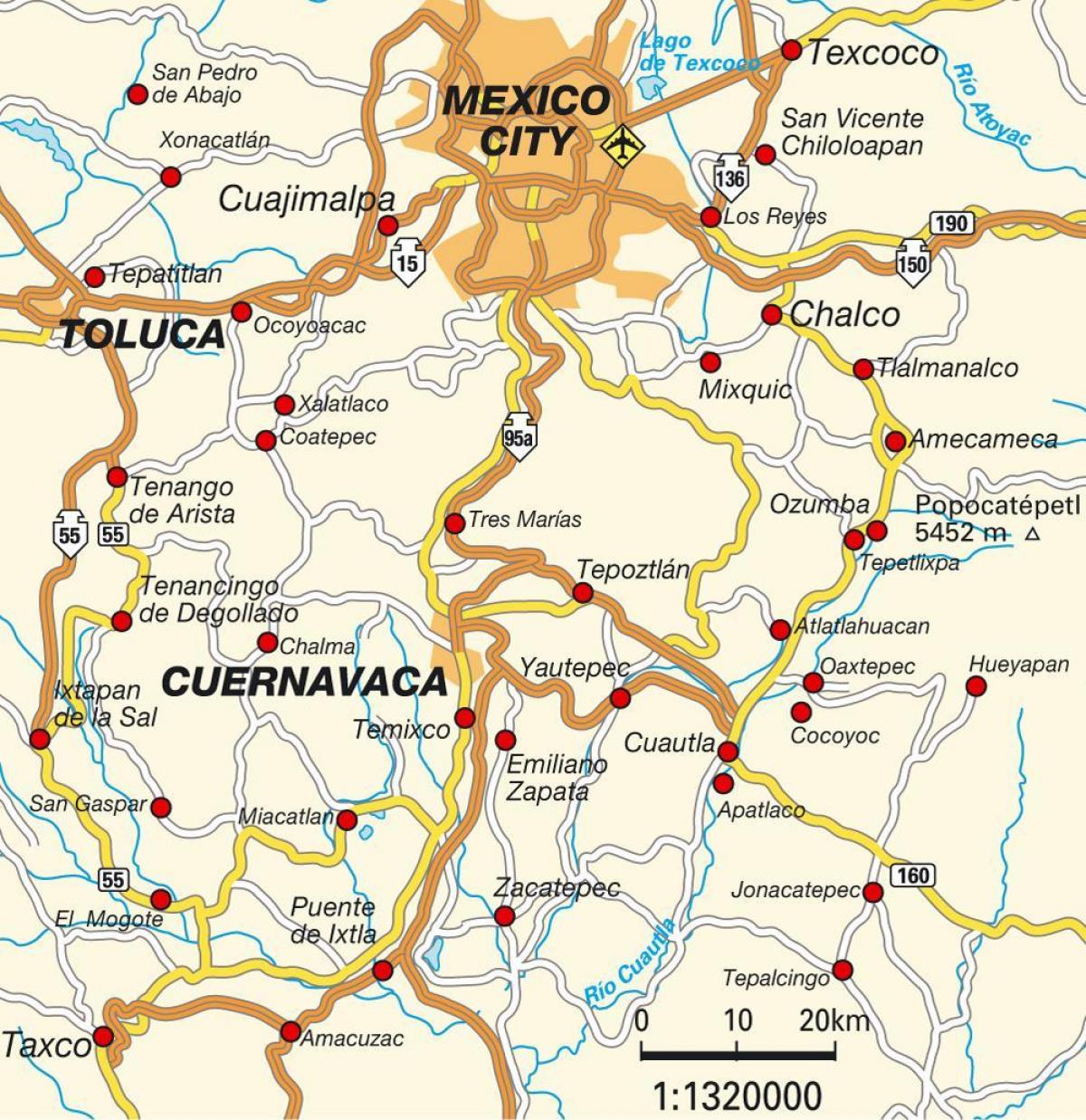 شهر مکزیک df نقشه