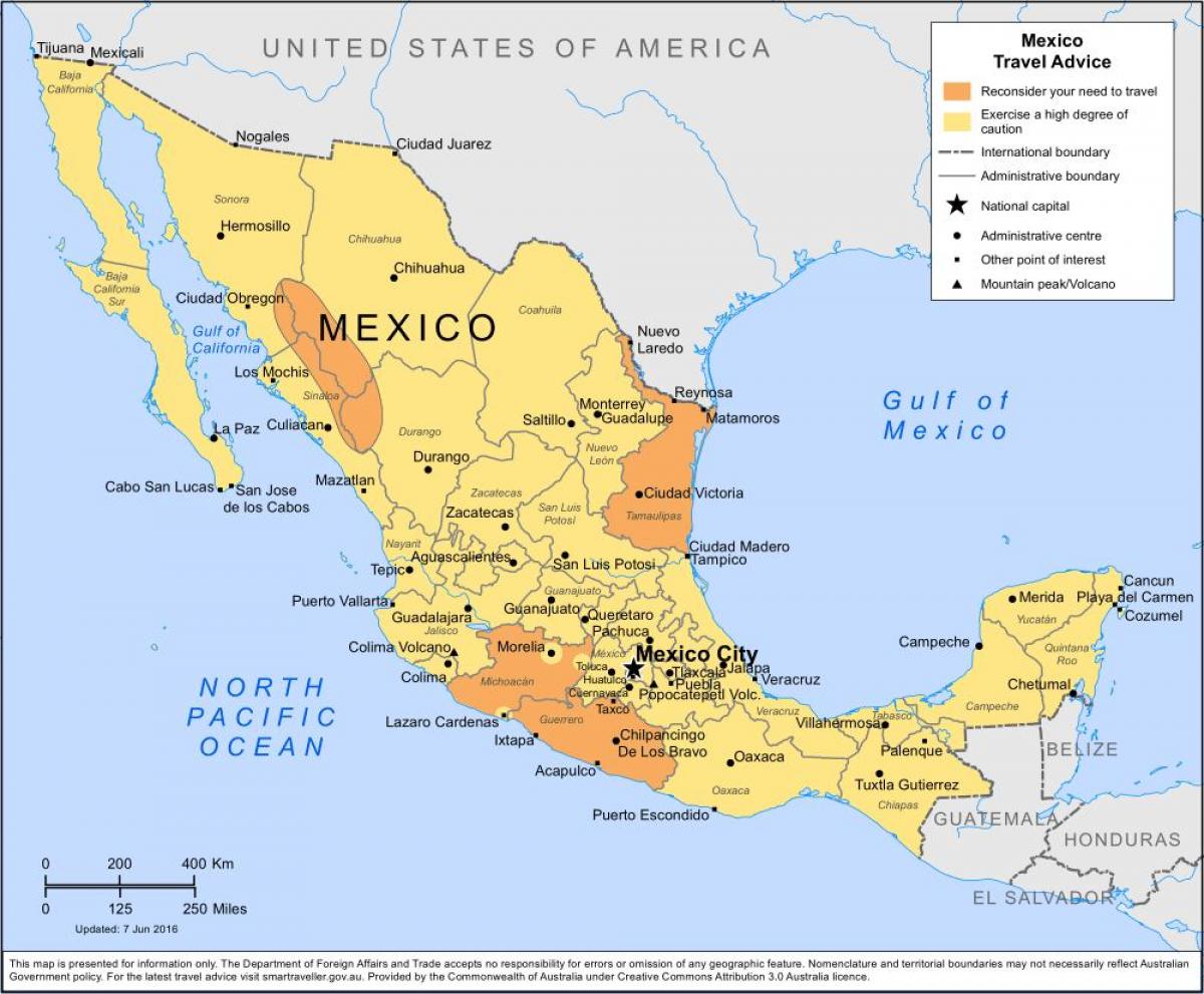نقشه شهر مکزیک و مناطق اطراف آن