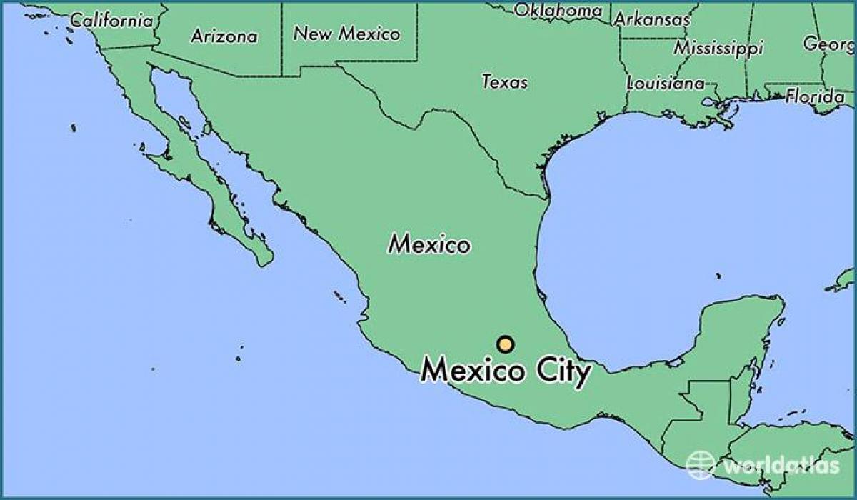 مکزیکو سیتی, مکزیک, نقشه