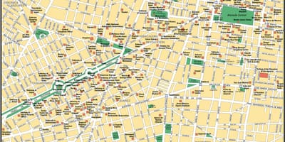نقشه مکزیک شهر گشت و گذار