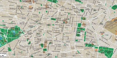 Mexico City street map