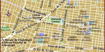 سنترو historico مکزیکو سیتی نقشه