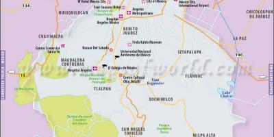 مکزیکو سیتی نقشه محل